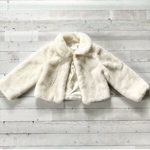 Gymboree Faux Fur Dressy Coat Size XS (3-4)